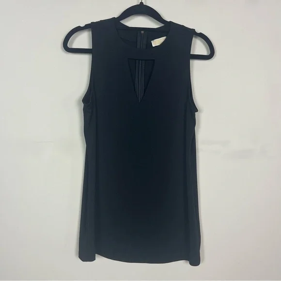 MICHAEL MICHAEL KORS SLEEVELESS CUT OUT TOP IN BLACK SIZE SMALL - Picture 4 of 10
